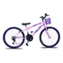 Bicicleta De Passeio Infantil Forss Anny Aro 24 18v Freios V-brakes Câmbios Comum Cor Rosa Com Descanso Lateral