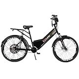 Bicicleta Elétrica Confort FULL 800W 48V 15Ah Cor Preta