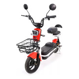 Bicicleta Elétrica Ecobikes Smart Cor Vermelha 48v
