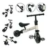 Bicicleta Equilíbrio Infantil 3 Em 1 Balance E Triciclo Cor Branco