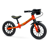 Bicicleta Equilíbrio Infantil Sem Pedal Nathor Aro12 Balance Cor Laranja