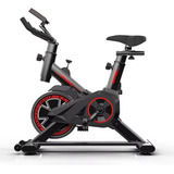 Bicicleta Ergométrica Fitness Para Cardio E Musculação Com Base Cor Preto E Vermelho Epsilon Eps 988 Prime Fit Redfin 8kg Inercia