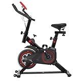 Bicicleta Ergométrica Spinning Mecânica Silenciosa   Preta Vermelha