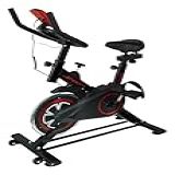 BICICLETA ERGOMÉTRICA SPINNING SEMI PROFISSIONAL PRETA VERMELHA TREINO