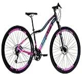 Bicicleta Feminina Aro 29 Absolute Hera Alumínio 21v Freio A Disco Garfo Suspensão (17, Preto/rosa)