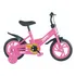 Bicicleta Infantil Aro 12 Com Rodinha Zippy Toys Cor Rosa Tamanho Do Quadro 20