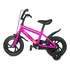 Bicicleta Infantil Aro 12 Conect Brinq Rosa Com Rodinhas De Apoio E Segurança