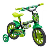Bicicleta Infantil Aro 12 Menino Black Selim Em Pu - Nathor Cor Verde Tamanho Do Quadro 14