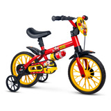 Bicicleta Infantil Aro 12 Mickey Nathor Cor Vermelho
