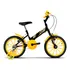 Bicicleta Infantil Aro 16 3 4 5 6 7 8 Anos Com Rodinha Kids Cor Preto - Amarelo