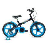 Bicicleta Infantil Aro 16 Meninos 5 A 7 Anos Rodinhas Verden Cor Preto