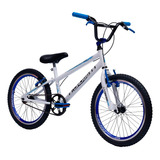 Bicicleta Infantil Aro 20 Meninos Com Rodinha De Treinamento Cor Branco-azul Tamanho Do Quadro Único