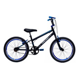 Bicicleta Infantil Aro 20 Meninos Com Rodinha De Treinamento Cor Preto-azul Tamanho Do Quadro Único