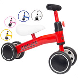 Bicicleta Infantil De Equilíbrio Sem Pedal Andador 4 Rodas