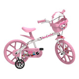 Bicicleta Infantil De Rodinhas 14 Com Cestinha Freio Tambor