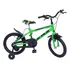 Bicicleta Infantil Krs Infantil Aro 16  1v Freios V-brakes Cor Verde Preto Com Rodas De Treinamento