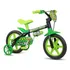 Bicicleta Infantil Nathor Aro 12 Menino Black De 2 A 5 Anos Cor Preto/verde
