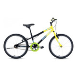 Bicicleta Juvenil Aro 20 Houston Zum Cor Cores Bike Mtb Aço Cor Amarelo/preto