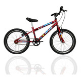 Bicicleta Kami Infantil Star Kid Herói Menino Aro 20 Criança Cor Vermelho