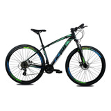 Bicicleta Ksw Xlt Color Aro 29 15 24v Freios De Disco Hidráulico Câmbios Shimano Tz Cor Verde/azul