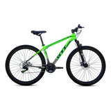 Bicicleta Mountain Bike Gti 21marchas Freio A Disco Mecânico Cor Verde/cinza Tamanho Do Quadro 15