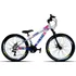 Bicicleta Mountain Bike Vikingx Tuff 25 R26 Tamanho Do Uadro 13.5  - Prata/azul/rosa