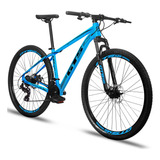 Bicicleta Mtb Gts Feel Glx Aro 29 21 24v Freios De Disco Mecânico Cor Azul