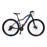 Bicicleta Mwza Aro 29 Ksw Alumínio 24v Shimano Cor Preto pink azul Tamanho Do Quadro 15