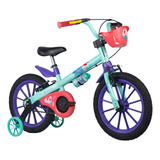 Bicicleta Nathor Aro 16 Infantil Disney Ariel Com Rodinha
