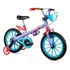 Bicicleta Nathor Aro 16 Stitch Roxo Com Azul
