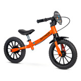 Bicicleta Nathor Balance Bike Rocket   A Partir Dos 2 Anos Cor Laranja