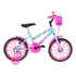 Bicicleta Para Criança Aro 16 Com Rodinha Rosa Barbie