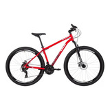 Bicicleta Supra 29 Alumínio 21v Disco 2023 Caloi Vermelho