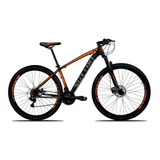 Bicicleta Sutton 29 Câmbio Shimano 21v Disc Hidráulico Gts Cor Preto/cinza/laranja Tamanho Do Quadro 17