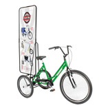 Bicicleta Triciclo Propaganda Verde