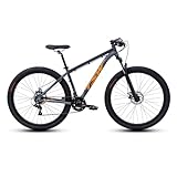 Bicicleta Tsw Mountain Bike Ride 2021 Aro 29 21v Freios De Disco Mecânico Câmbios Shimano (cinza/laranja, 19