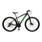 Bicicleta Xlt 100 21v Cor Preto Com Verde Tamanho Do Quadro 17