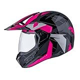 Bieffe Capacete Fechado Para Moto Enduro 3 Sport Hills Cinza/pink 58
