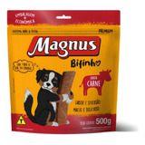 Bifinho Magnus Mastigáveis Sabor Carne   500g   Para Cães