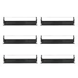 Bigger Fita De Substituição De Impressora Compatível Para Epson S015631 Lx-350 Lx350 Fita De Tecido Preto, Usada Para Impressora Epson Lx-350, Lx-300+ii, Lx-300+, 6 Pacotes Pretos