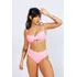 Bikini Top Retrô Aro Hot Pant Cintura Alta Biquini Feminino 