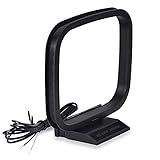 Bingfu Antena Am Loop Com Fio Desencapado De 2 Pinos Compatível Com Pioneer Onkyo Yamaha Marantz Pyle Rádio Interno Bluetooth Receptor Estéreo Doméstico Av áudio Vídeo Sistema De Energia