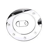 Binlvsow Tampa De Tanque De Combustível Cromada Para Dodge Ram 1500 2500 3500 2009-2017 Tampa De Ventilação Do Tanque De Gasolina Do Carro