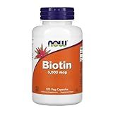 Biotina 5000mcg Now Foods 120 Veg Cápsulas Importado