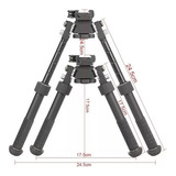 Bipé Retrátil Atlas Giro 360 P trilho 20mm Sniper dmr rifle