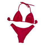 Biquine Vermelho Sensual Fio