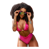 Biquini Cortininha Macrame Hot