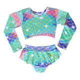 Biquini Infantil Blusinha Manga