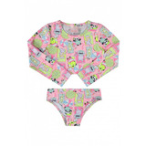 Biquini Infantil Cropped Protecao