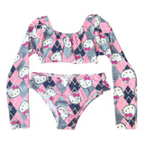 Biquini Infantil Manga Longa